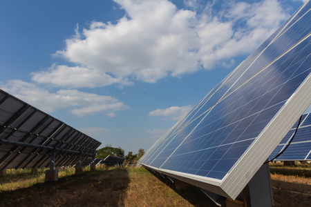 Solar panel, alternative electricity source - concept of sustainable resources, And this is a new...