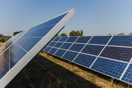 Solar panel, alternative electricity source - concept of sustainable resources, And this is a new...