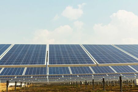 Solar panel, alternative electricity source, concept of sustainable resources, And this is a new...