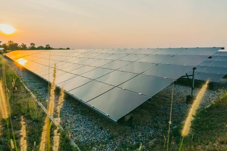 Solar panel, alternative electricity source - concept of sustainable resources, And this is the solar panel mono type.の写真素材