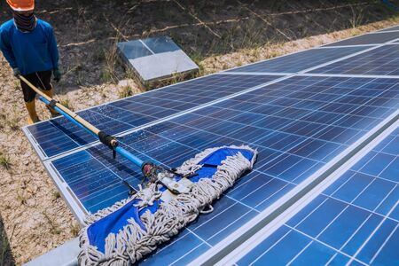 Solar panel, alternative electricity source - concept of sustainable resources, This's the sun...
