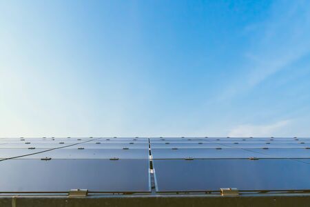 Solar panel, alternative electricity source - concept of sustainable resources, And this is the solar panel mono type.の写真素材