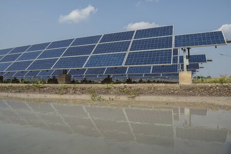 Solar panel, alternative electricity source, concept of sustainable resources, And this is a new...