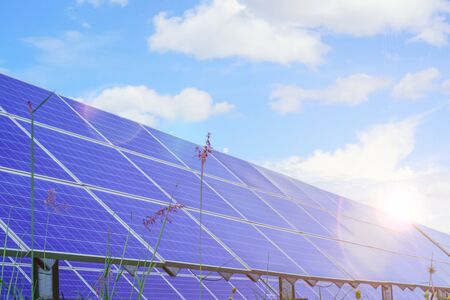 Solar panel, alternative electricity source, concept of sustainable resources, And this is a new...