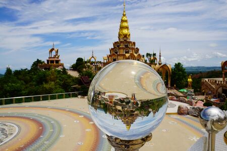 Phetchabun, Thailand - 22 May 2019: Both Thai and foreign tourists come to "Pha Sorn Kaew Temple" to see the beauty of the temple that is one of the landmarks of this province.のeditorial素材
