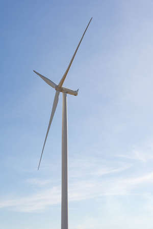 Wind turbines are alternative electricity sources, the concept of sustainable resources, Beautiful...