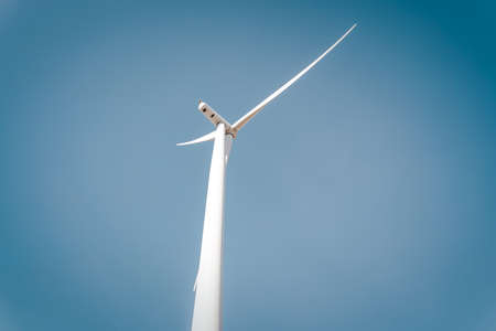 Wind turbines are alternative electricity sources, the concept of sustainable resources, Beautiful...