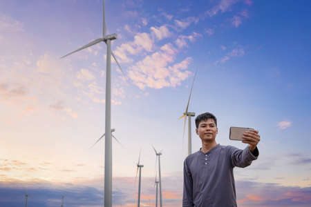 Wind turbines are an alternative electricity source to be sustainable resources in the future....