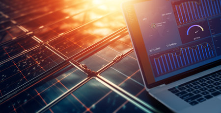 Solar power(solar cell) on summer season, hot climate causes increased power production, Alternative...
