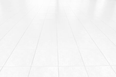 Perspective tiles floor deck overlook the white background. Services include product display  templateの写真素材