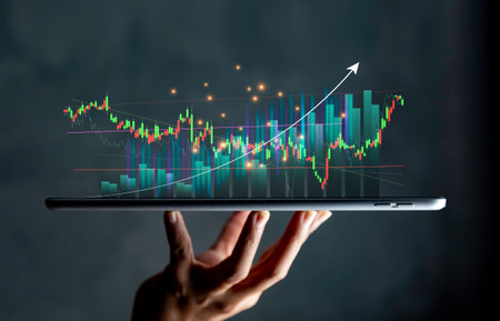 Business success concept . concept wealth stock investment.Business growth in the digital...
