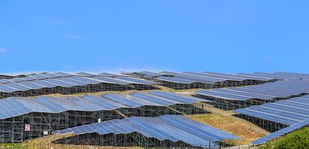 background of photovoltaic modules for renewable energy