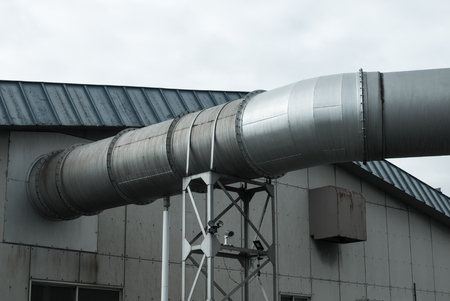 Large silver tubeの写真素材