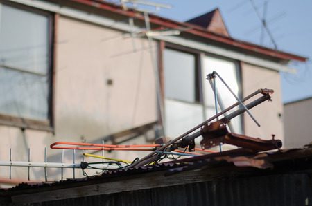 Broken antennaの写真素材
