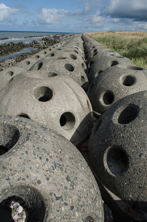 Half-circle embankmentsの写真素材