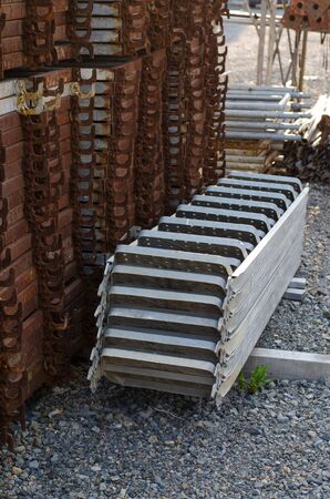 Loaded scaffold boards