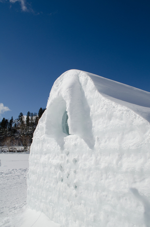Winter natural lake