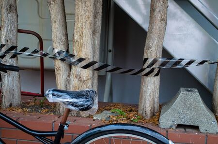 a stopped bicycle