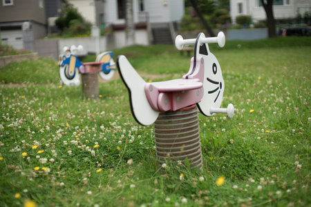 Play equipment in parksの写真素材
