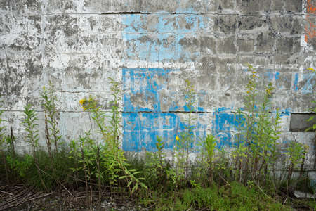 a gas station that has closed its businessの写真素材
