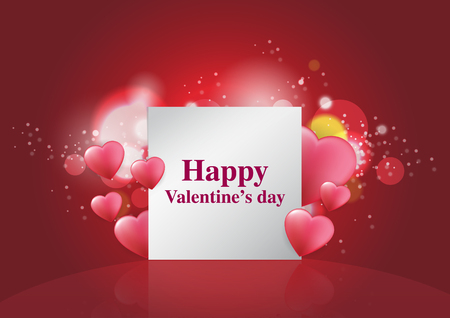 Valentine's day background Vector illustration.のイラスト素材