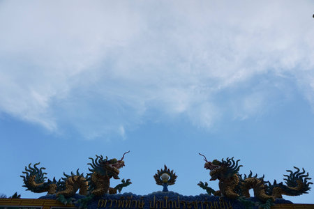 Dragon in the skyの写真素材
