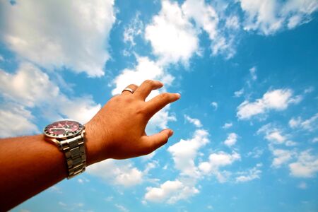 Reach! (1)の写真素材