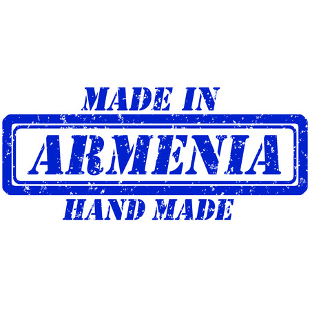 Rubber stamp hand made and made in armeniaのイラスト素材