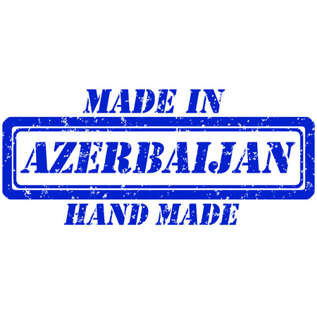 Rubber stamp hand made and made in azerbaijanのイラスト素材