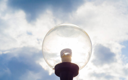 bulb light broke on sky