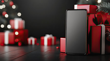 Smartphone screen with Black Friday deals open, with room for promotional messagesの素材