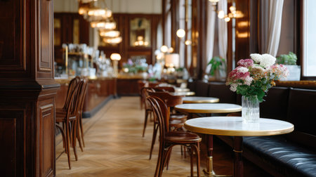 This image showcases a cozy cafの素材