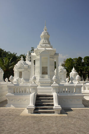 White Cemetery Thailandの写真素材