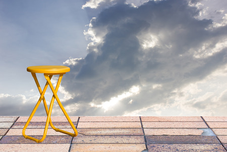 chair No backrest turnovers.の写真素材