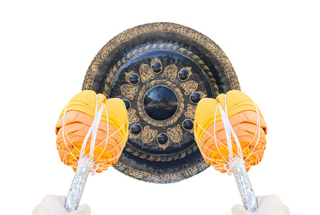 That have hit the gong to war before warの写真素材