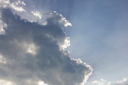 Clouds in the sky with the imagination of a childの写真素材