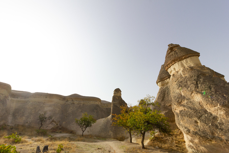 Public places Goreme open air museum Cappadocia Turkey rock formationsの写真素材