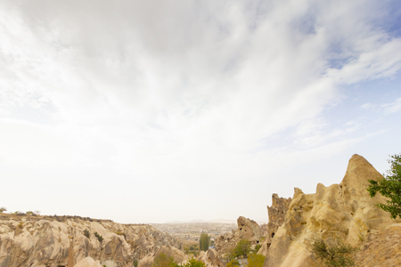 Public places Goreme open air museum Cappadocia Turkey rock formationsの写真素材
