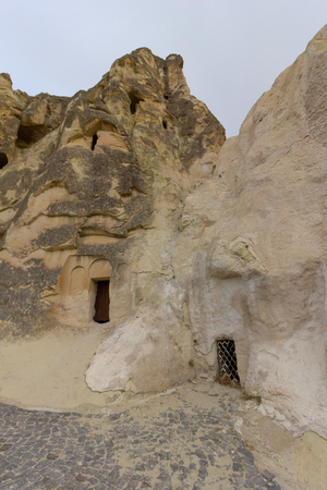 Public places Goreme open air museum Cappadocia Turkey rock formationsの写真素材