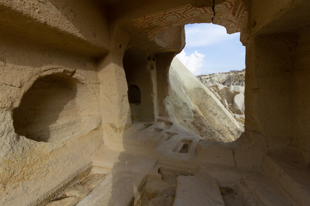 Public places Urgup Cappadocia Turkey caveの写真素材