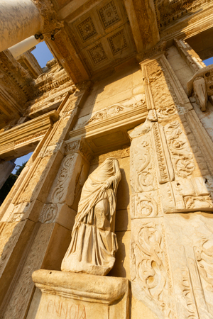 Public places A world heritage ephesus library in the historic city of Turkey.の写真素材