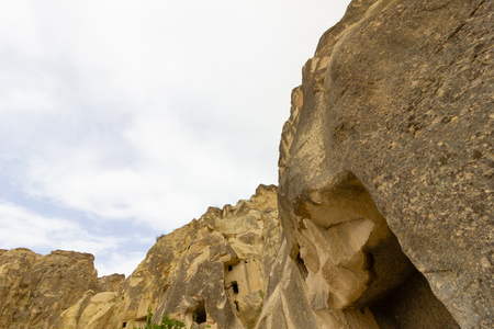 Public places Goreme open air museum Cappadocia Turkey rock formationsの写真素材