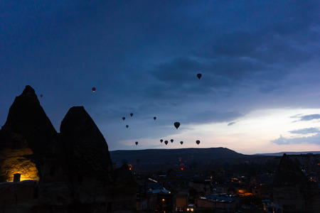 Public places Goreme Cappadocia Turkey caveの写真素材