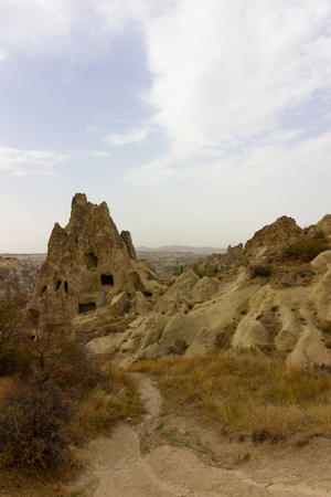 Public places Goreme open air museum Cappadocia Turkey rock formationsの写真素材