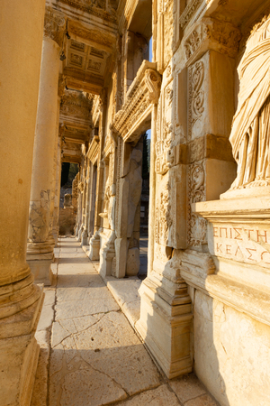 Public places A ephesus library in the historic city of Turkey.の写真素材