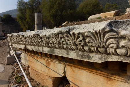 Public places ephesus library in the historic city of Turkey.の写真素材