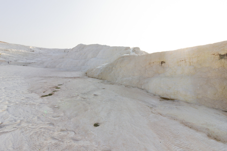 Public places pools and terraces in Pamukkale. Cotton castle in southwestern Turkey,の写真素材