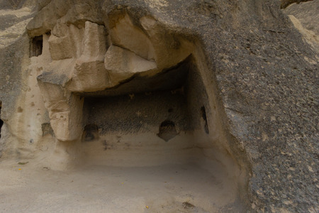 Public places Goreme open air museum Cappadocia Turkey rock formationsの写真素材