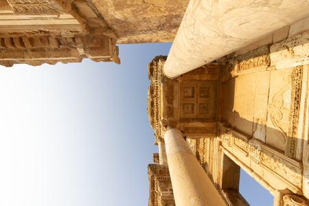 Public places ephesus library in the historic city of Turkey.の写真素材