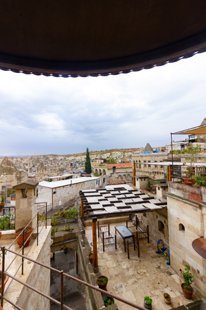 Public places Goreme Cappadocia Turkey caveの写真素材